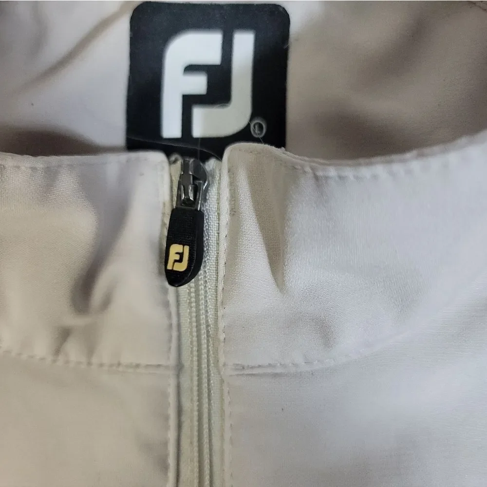 FootJoy FJ Golf Quarter Zip Pullover Windbreaker White Wickenburg CC